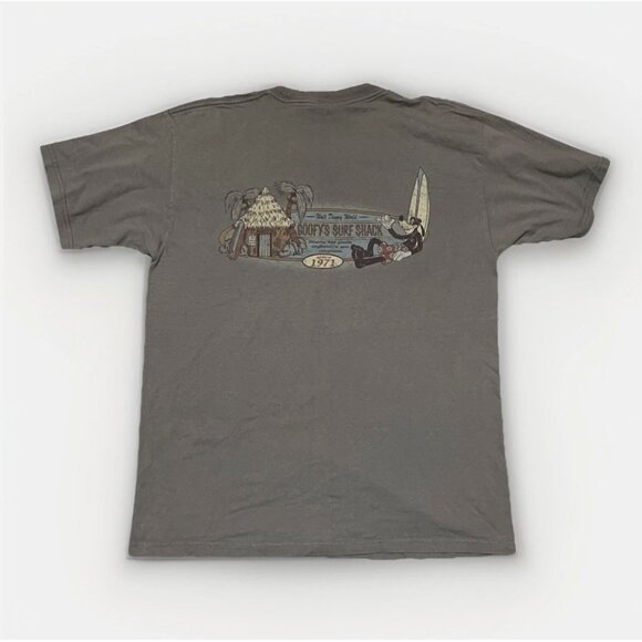 Goofy’s Surf Shack Vintage Disney 90s Tan Large Walt Disney World TShirt Rare - Picture 2 of 7